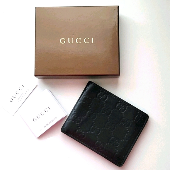 Gucci Other - Authentic Gucci Men's Bi-fold Leather Wallet